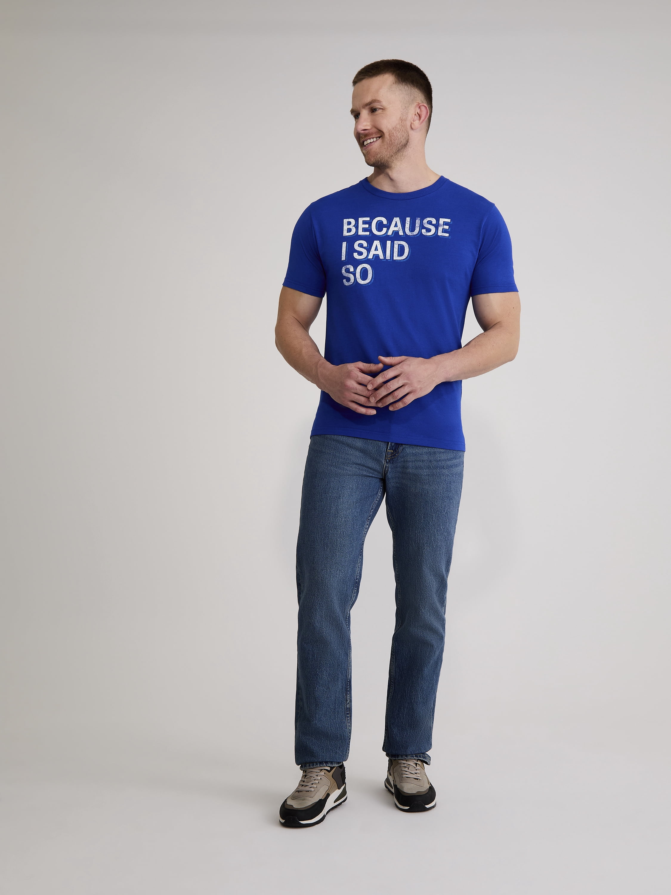 Father's Day Because I Said So Men's and Big Men's Graphic Tee from Way to Celebrate, Sizes S-3XL
