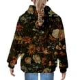 thumbnail image 4 of Mercatoo Kids Girls Sweatshirt Warm Long Sleeve Graphic Loose Pullover Jacket Hooded Casual Top with 𝗞angaroo Pocket, 4 of 7