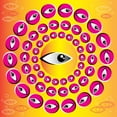 thumbnail image 2 of Hypnotic Eye Wall Mural by Wallmonkeys Peel and Stick Graphic (48 in H x 48 in W) WM34693, 2 of 4
