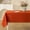 Burnt Orange, variant on Verolix Checkered Tablecloth 60 x 60 Inch Square, Colorful Pastel Plaid Table Cover, Waterproof Washable Wrinkle Resistant Polyester Fabric for Kitchen Dining Indoor Outdoor Use