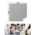 thumbnail image 4 of Grey Burlap Texture Cloth Napkins Set of 4 Reusable Dinner Napkins, Farmhouse Vintage Gray Cocktail Napkin Washable Table Napkins for Wedding/Holiday Party/Baby Shower 20"x20", 4 of 7