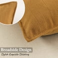 thumbnail image 5 of Set of 2 Decorative Pillows for Sofa, Yamaziot Throw Pillows Cushion for Couch Living Room Sofa Pillow Accent Pillow, 18"x18", Solid Yellow, Chenille, with Inserts, 5 of 8