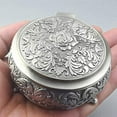 thumbnail image 5 of Sinzyo Round Emboss Alloy Metal Music Box Wind Up Movement Musical Boxs for Christmas/Birthday/Valentine's Day Gift ( Tune ; You are My Sunshine ), 5 of 7