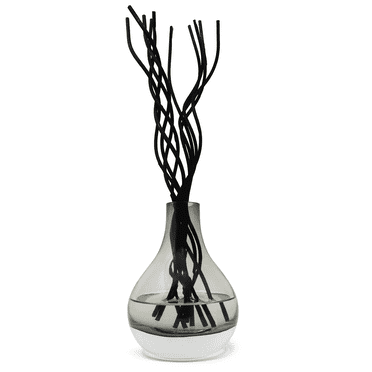 Vivience Fol Oil Reed Diffuser Aromatherapy Diffuser Home Decor, White Flower, Tinted Gray