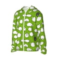 thumbnail image 2 of Pofeuu Funny Sheep Doing Yoga Print Sun Protection Outdoor Lightweight Full Zip UV Cooling Hoodie Long Sleeve Summer Clothing for Outdoor Hiking-X-Large, 2 of 5