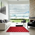 thumbnail image 7 of Ahgly Company Machine Washable Indoor Rectangle Contemporary Saffron Red Area Rugs, 2' x 4', 7 of 7