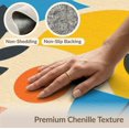thumbnail image 6 of ODIKA 4'x6' Vibrant Multicolor Abstract Design Washable Area Rug Dynamic Geometric Patterns for Modern Spaces Pet Friendly, Non-Shedding for Bedroom, Reading Nook, 6 of 7