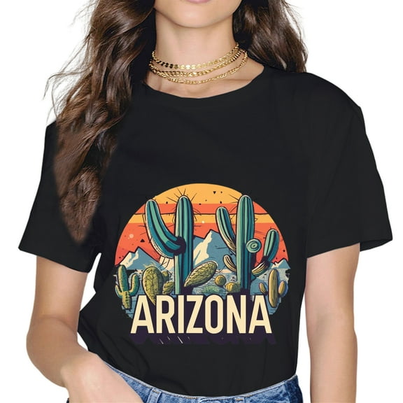 Arizona - Vintage Retro Cactus Souvenir Gift T-Shirt