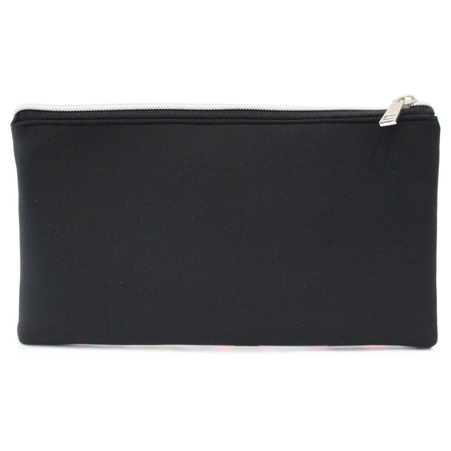 Pen+Gear Leopard Print Pencil Pouch in Purple with 2 Zip Compartments