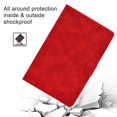 thumbnail image 5 of Dteck Case for Samsung Galaxy Tab A7 10.4" SM-T500 T505 (2020 Released) 10.4-inch,Luxury PU Leather Wallet Card Holder Kicstand Folio Protective Shockproof Cover ,Red, 5 of 5