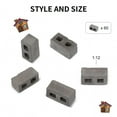 thumbnail image 2 of 180 Packs Cinder Blocks 1/12 Scale Mini Bricks Concrete Miniature Bricks Tiny Landscaping Accessories, 2 of 7