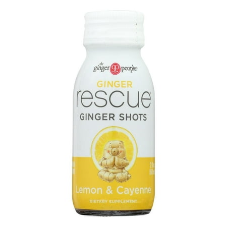 The Ginger People Ginger Rescue Shot  Lemon Cayenne  2 fl oz (59 ml)