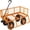500 lbs-Orange, variant on Gaderth Steel Garden Cart, 1200 LBS Capacity Utility Outdoor Wagon, 13" Tires Mesh Garden Wagon, Heavy Duty Garden Cart with 2-in-1 Handle, Removable Sides for Yard, Lawn, Garden