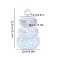 thumbnail image 3 of Cevemin Three Tier White Fruit Dessert Candy Serving Tray Multi Layer Display Stand for Wedding Party Home Kitchen, 3 of 6