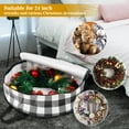 thumbnail image 5 of WeGuard 2 Pieces Wreath Storage Bag 24 Inch, Garland Holiday Container with Buffalo Plaid Christmas Wreath Storage Box with Heavy Duty Handle and Clear Window for Xmas (Black and White Plaid), 5 of 5