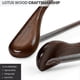 thumbnail image 5 of 6 Pcs Wide Shoulder Wooden Hangers With Non Slip Pants Bar For Coat Clothes Dress Suit, 5 of 5