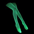 thumbnail image 3 of beishanbush Tights Luminous Fishnet Stockings Luminous Glowing Fishnet Socks Glow Tights White Fishnet Tights for Women A, 3 of 8