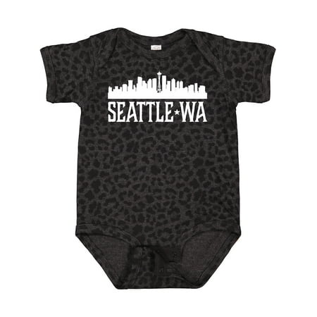 

Inktastic Seattle Washington Skyline WA Cities Gift Baby Boy or Baby Girl Bodysuit