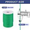 thumbnail image 2 of Unique Bargains 1/16 Inch Polypropylene Rope Braided Ropes, 328ft Nylon Rope for Clothesline, Camping, Outdoor, Dark Green, 2 of 6