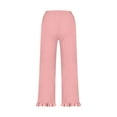 thumbnail image 3 of Razzly Women's Casual Pants Summer Comfortable Loose Fit Lightweight Breathable Trousers for Daily Wear Versatile Stretchy Design Ideal for Outdoor Activities(Pink,M), 3 of 5