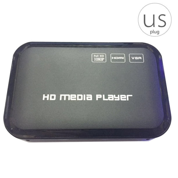 Disque dur externe Full HD 1080P USB lecteur multimédia SD VGA HDMI MKV  RMVB Vid