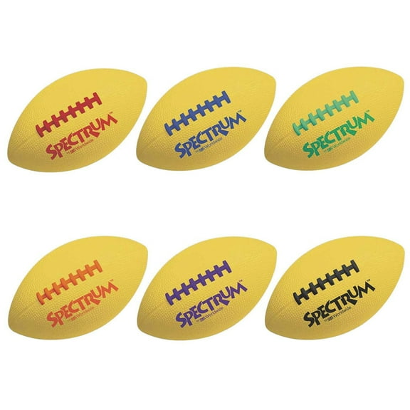 Spectrum™ Foam Football Set, Jr. Size 9.75" L (Set of 6)