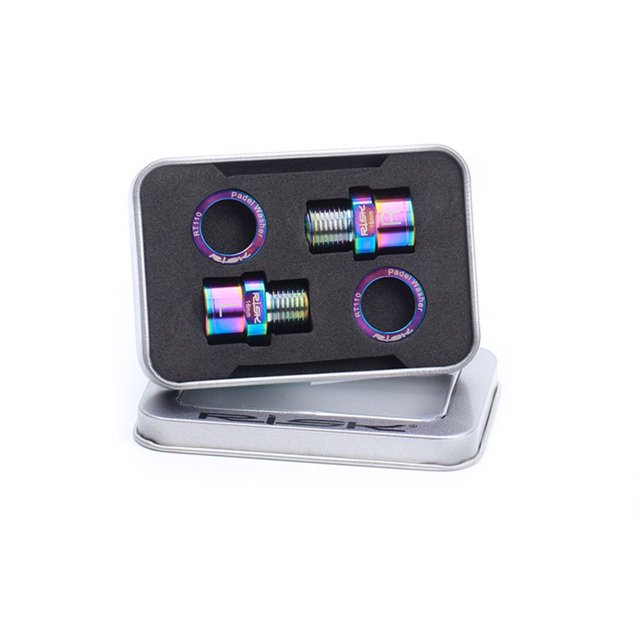 Greeniant Extensor de Pedal de bicicleta de riesgo, accesorio de manivela de repuesto, componentes de bicicletas profesionales, tornillo de perno Ciclismo Vistoso 16 mm