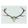 thumbnail image 1 of Antlers Cutting Board, Antlers of a Huge Stag Elk Skeleton Big Bone Horn Hunter Style Art Print, Decorative Tempered Glass Cutting and Serving Board, Large Size, Brown and Beige, by Ambesonne, 1 of 1