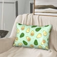 thumbnail image 3 of Disketp Avocado Satin Pillowcase For Hair And Skin - Satin Pillow Cases Standard Size 20x30 Inches With Zipper,Gifts For Women Men, 3 of 8