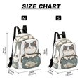 thumbnail image 2 of FORMRS Mini Backpack Purse for Women Quilted Travel Daypack Casual Shoulder Bag, Beige Cute Cat, 2 of 7