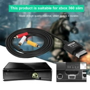 YLSHRF AV Cable,1.8M Component ABS TV Cord AV Cable Audio Video Cord for XBOX 360 Slim, Console Spare Part