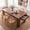 Walnut, variant on 70.86" Farmhouse Rectangle Dining Table, Kitchen Table with Storage Outlet,Drawers, for 6-8 People