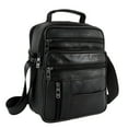thumbnail image 1 of Sac à Bandoulière en Cuir pour Hommes - Petit Sac Bandoulière Sac Bandoulière Bandoulière Réglable Bretelles Sac à Bandoulière en Cuir PU Sac à Dos pour les Voyages de Randonnée à Vélo, 1 of 10