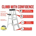 thumbnail image 4 of Louisville Ladder 4' Aluminum Step Ladder, 250-lb Capacity, W-2112-04S, 4 of 11