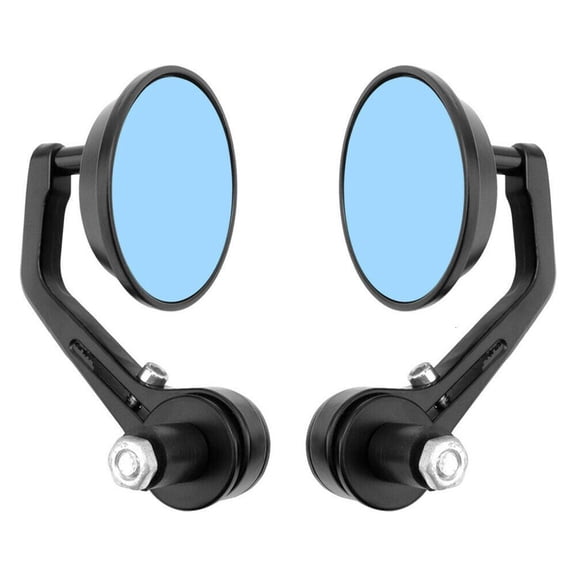 Yammee 2Pcs 7/8" Aluminum Handlebar Mirrors 2PcS Motorcycle Rear View Mirror Parking Mirror Motorbike Accessories