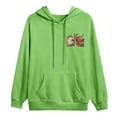 thumbnail image 4 of MHFRRA Sudadera con Capucha y Estampado Gráfico, Informal, Suave y Cómoda, para Uso Diario Verde, 4 of 5