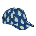 thumbnail image 3 of Daiia Beautiful King Penguin Pattern print Baseball Cap Men Women Golf Dad Hat Adjustable Original Classic Low Profile Hat Unconstructed Plain Cap, 3 of 9