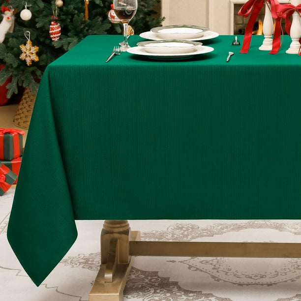 Mantel Softalker Jacquard verde, 152 x 213 cm, impermeable