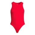 thumbnail image 5 of No Boundaries Juniors High Neck/High Scoop Neck 95% Nylon 5% Spandex, Bodysuit Bodysuit (Women's) S, 5 of 5