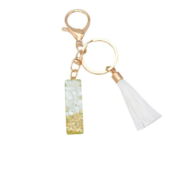 Meitianfacai Alphabet Keychain, Tassel Letter Key Chain Crystal Drop Pendant Fashionable Bag Wallet Key Chain Holiday Gifts for Him/Her