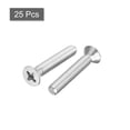 thumbnail image 3 of Unique Bargains 1/4-20x1-1/2' Tête Plate Machine Phillips Vis 304 Acier Inoxydable Polissage 25 Pack, 3 of 5