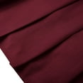 thumbnail image 5 of Pleated Skirts for Women, Skorts High Waisted A-Line Midi Skirts Solid Color Knee Length Skirt Sweat Skirt Wine L, 5 of 9