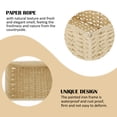 thumbnail image 2 of Canasta organizadora imitada Rattan Woven Desktop Caja de almacenamiento Sundies Cesta de almacenamiento, 2 of 8