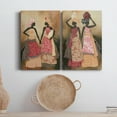 thumbnail image 6 of Village Women I Premium Gallery Wrapped Canvas - Ready to Hang - Set of 2 - 32 x 48 Each, 6 of 9