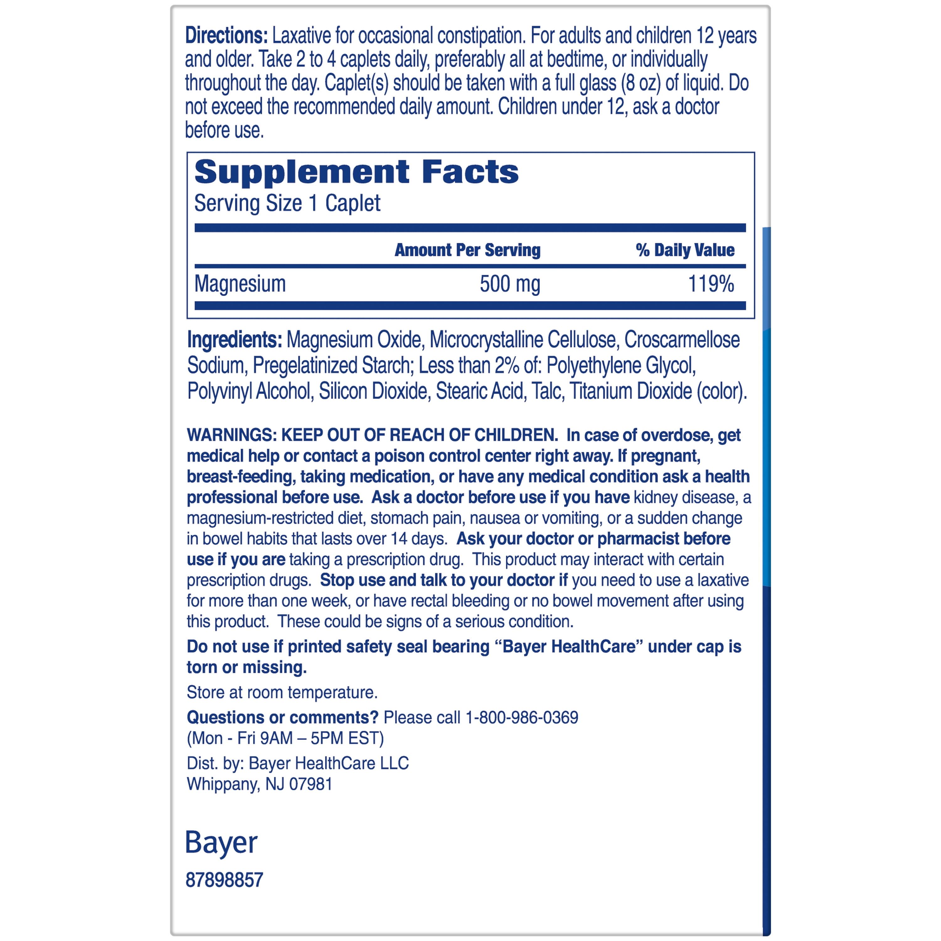 Phillips' Laxative Dietary Supplement Caplets, 100 Count