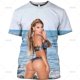 thumbnail image 3 of Camiseta con estampado 3D para hombre, ropa de calle informal, holgada, cómoda y transpirable, Bikini Sexy de verano, 3 of 5