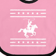 thumbnail image 4 of Inktastic Cowboy Silhouette Team Roping Rodeo Boys or Girls Baby Bib, 4 of 4
