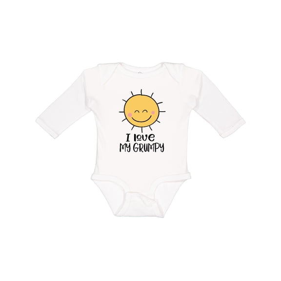 Inktastic I Love My Grumpy Cute Sunshine Boys or Girls Long Sleeve Baby Bodysuit