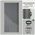 thumbnail image 3 of Cortina de ducha magnética plegable cortina de baño impermeable moderna para el baño, 3 of 9