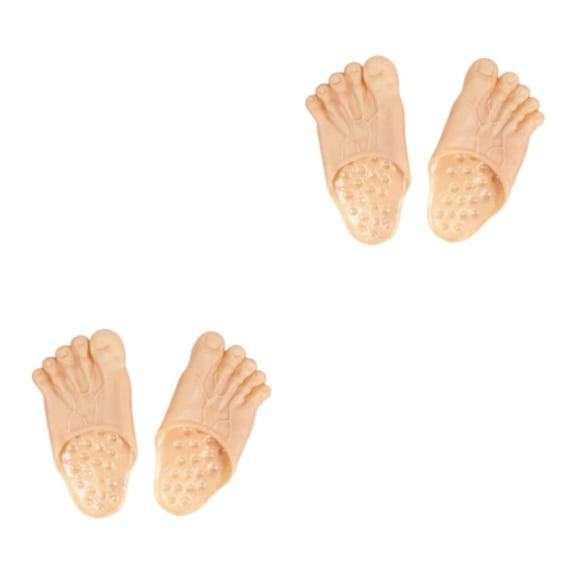 Pantuflas divertidas Wosthever para pies desnudos color de piel 2Conjunto